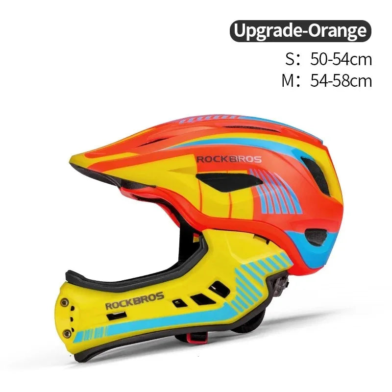 Kid Helmet Full Face Off-Road MTB Bike Cycling Helmet for Girl Boy Children Scooter Bicycle Motorcycle Rider Safety Hat
