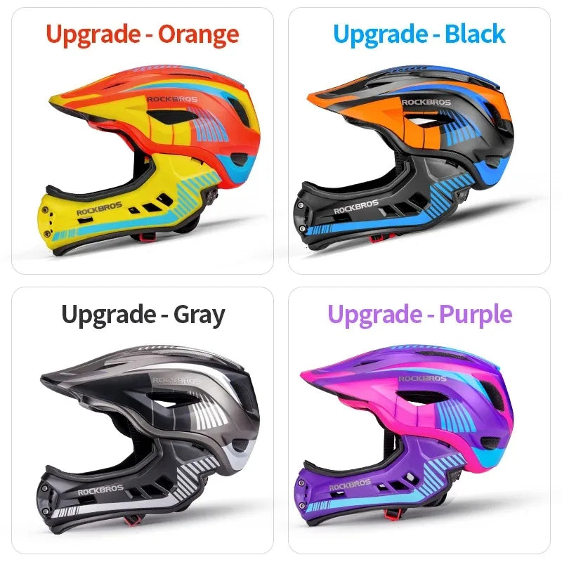 Kid Helmet Full Face Off-Road MTB Bike Cycling Helmet for Girl Boy Children Scooter Bicycle Motorcycle Rider Safety Hat