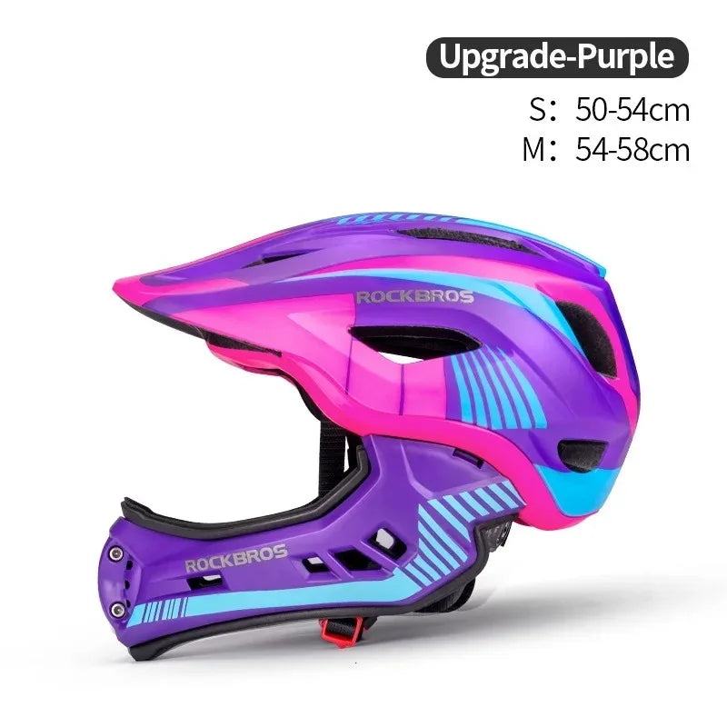 Kid Helmet Full Face Off-Road MTB Bike Cycling Helmet for Girl Boy Children Scooter Bicycle Motorcycle Rider Safety Hat