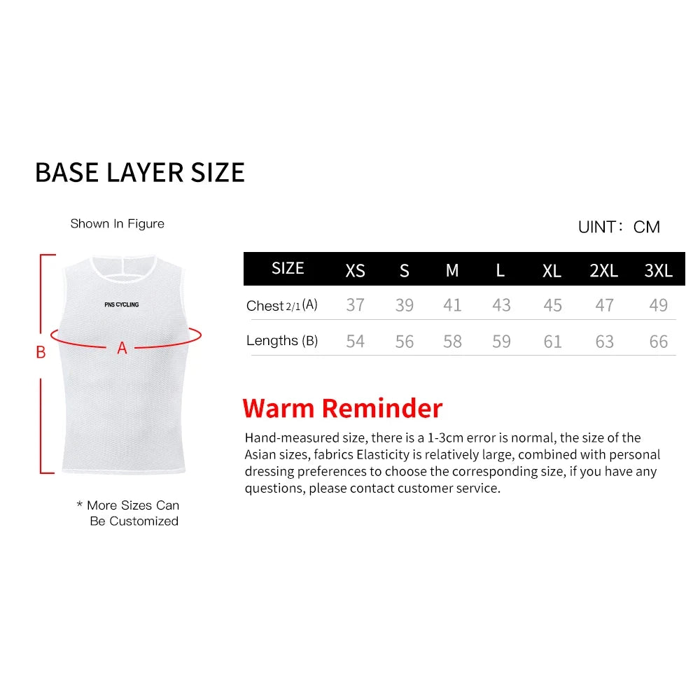 Men  Jersey Mesh Breathable Cycling Base Layer MTB Road Bike Vest Sports Bicycle Underwear Cycling Undershirt