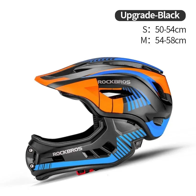 Kid Helmet Full Face Off-Road MTB Bike Cycling Helmet for Girl Boy Children Scooter Bicycle Motorcycle Rider Safety Hat